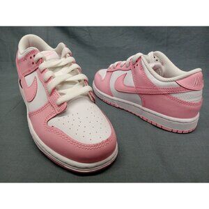 Nike Dunk Low (PSE) Sneakers White Soft Pink Girls Size 3Y NEW NO BOX!